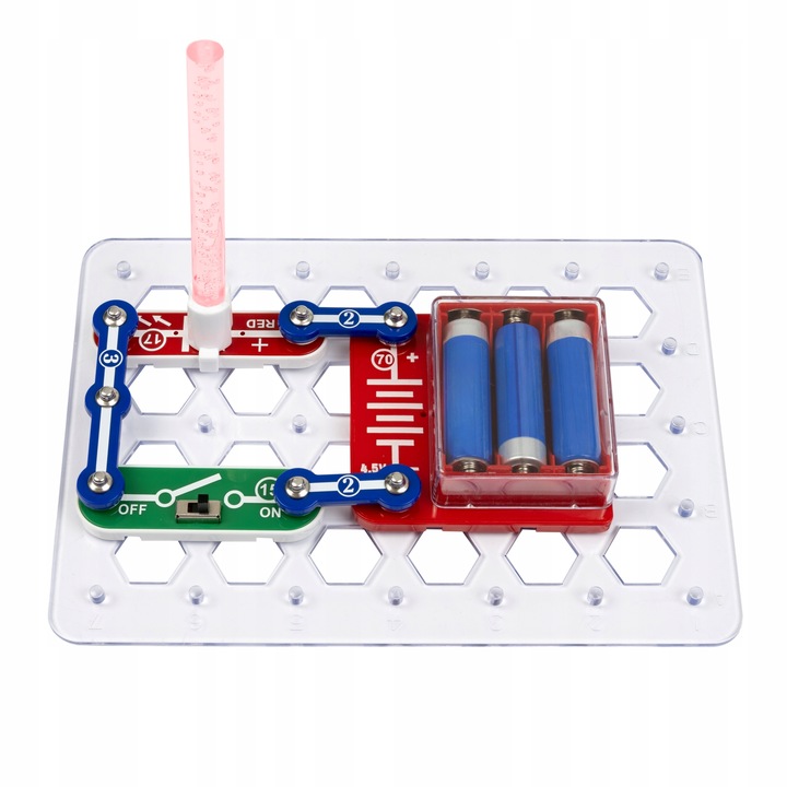 ZESTAW EDUKACYJNY MAŁY ELEKTRONIK EKSPERYMENTALNY ELEKTRYK NAUKA I ZABAWA