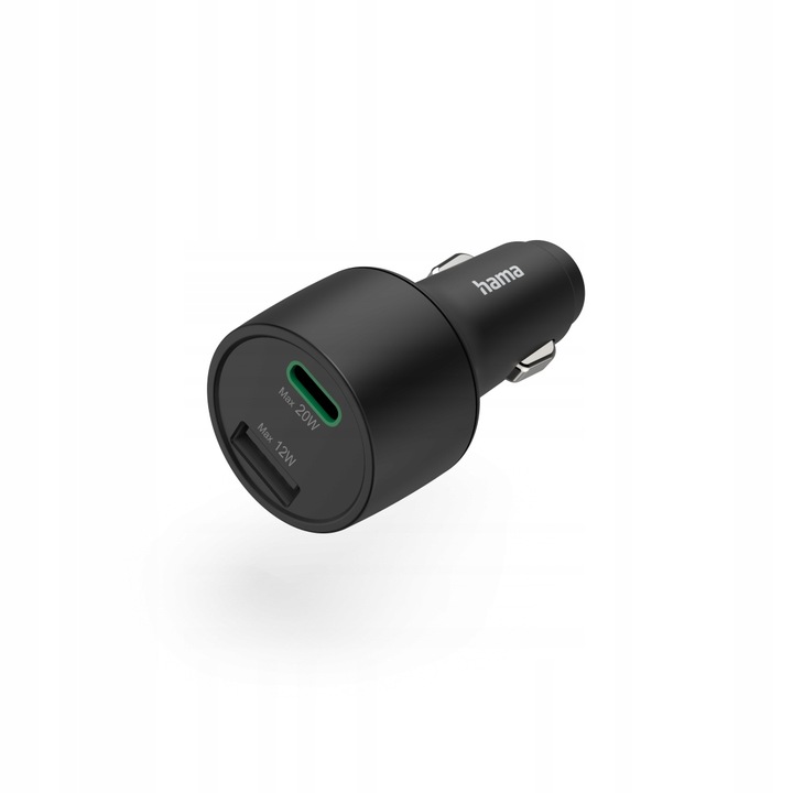 Hama Car Charger USB-C/USB-A Power Delivery/Quick Charge 32W czarna