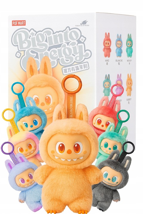 LABUBU BIG INTO ENERGY THE MONSTERS BRELOK MASKOTKA PLUSZOWA KOLEKCJONERSKA