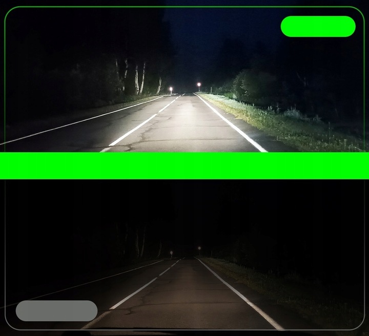 ŻARÓWKI LED H7 FATEEYE PROJECTOR 100% IDEALNE ODCIĘCIE SOCZEWKA FISHEYE