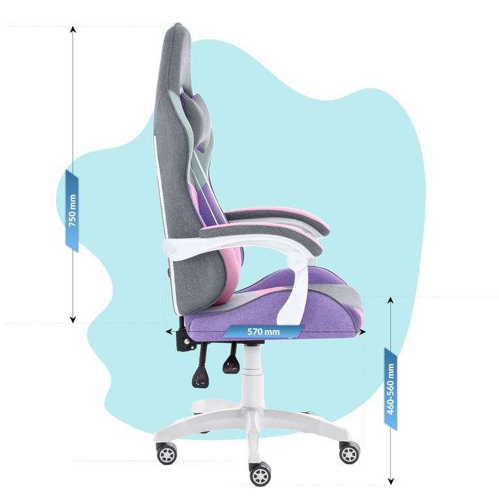 FOTEL GAMINGOWY DLA GRACZA BIUROWY HELL'S