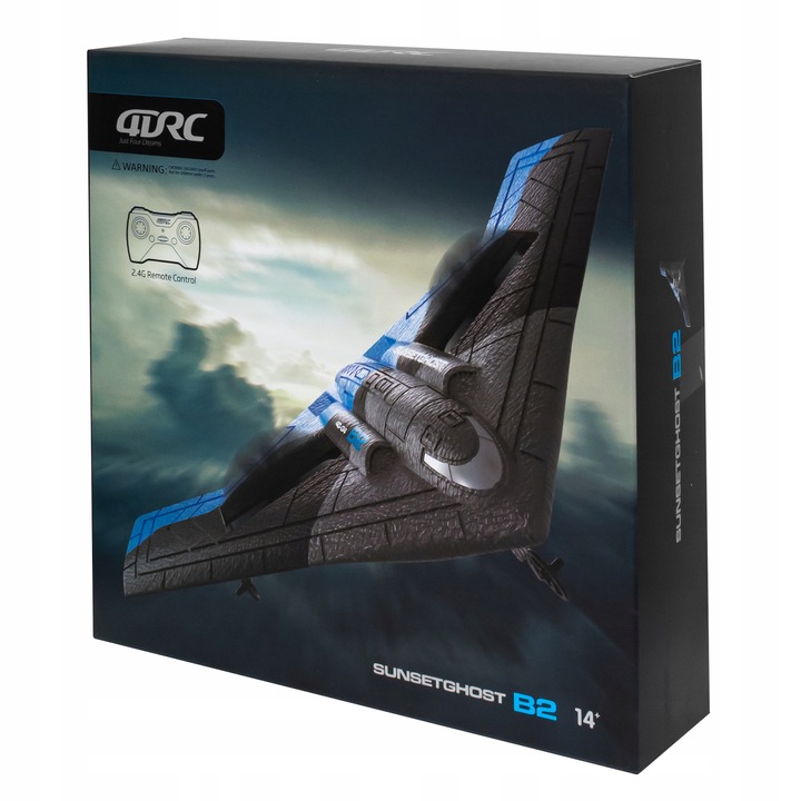 ZDALNIE STEROWANY SAMOLOT ŚWIATŁA LED MYŚLIWIEC NA PILOT 2,4 GHz + AKU