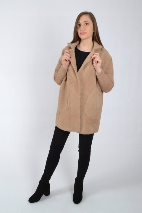 Płaszczyk ALPAKA oversize size plus DUŻY ROZMIAR