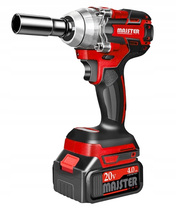 KLUCZ UDAROWY Akumulatorowy BEZSZCZOTKOWY do KÓŁ 20V 1/2' 2xAKU 4AH WALIZKA