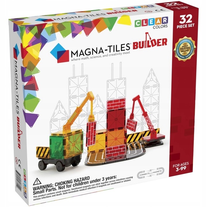 MAGNA TILES Klocki Magnetyczne Konstrukcyjne Builder 32 el.