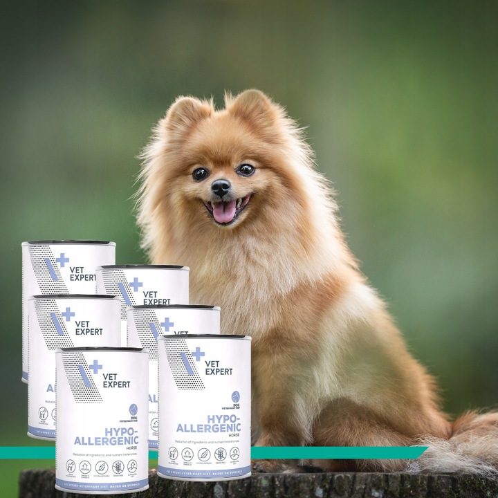 ZESTAW VET EXPERT HYPOALLERGENIC mokra karma weterynaryjna dla psa 6x400g