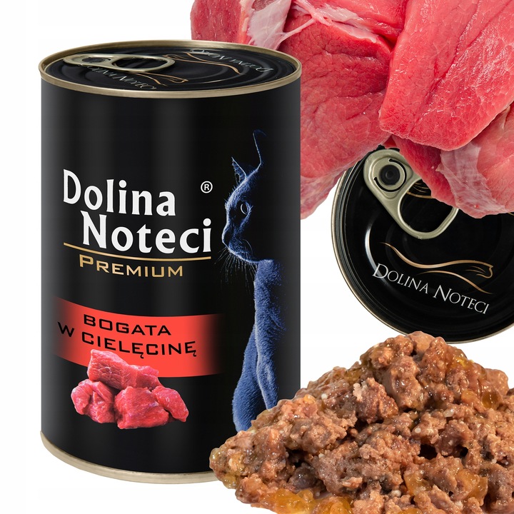 MOKRA KARMA DLA KOTA W GALARETCE DOLINA NOTECI PREMIUM MIX SMAKÓW 24 x 400G