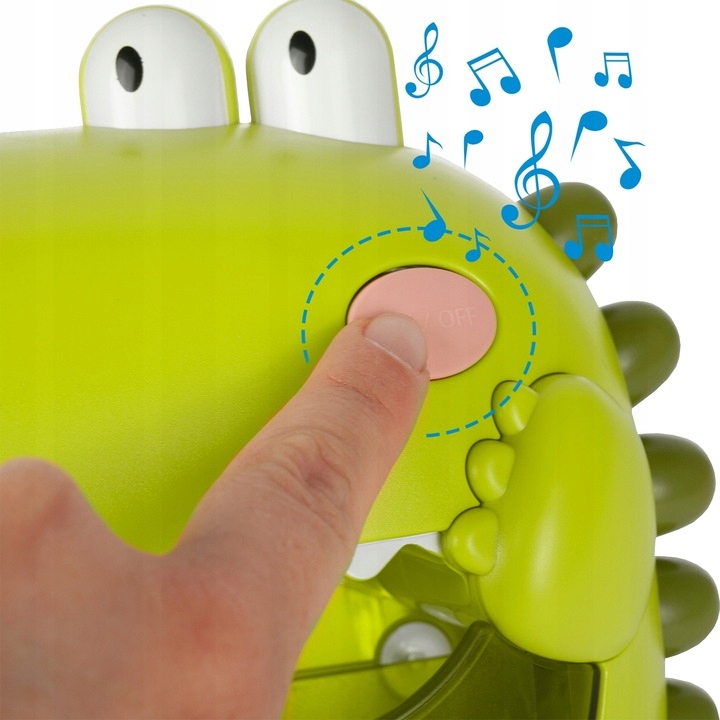 BĄBELKOWY DINOZAUR DINO DO KĄPIELI MASZYNKA DO ROBIENIA PIANY W WANNIE GRA