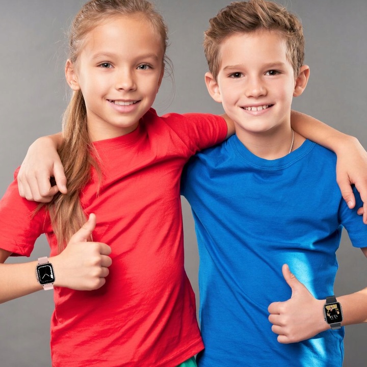 Smartwatch dla dzieci Dziecka 4G Manta Kevin Czarny GPS Gry SOS Rozmowy