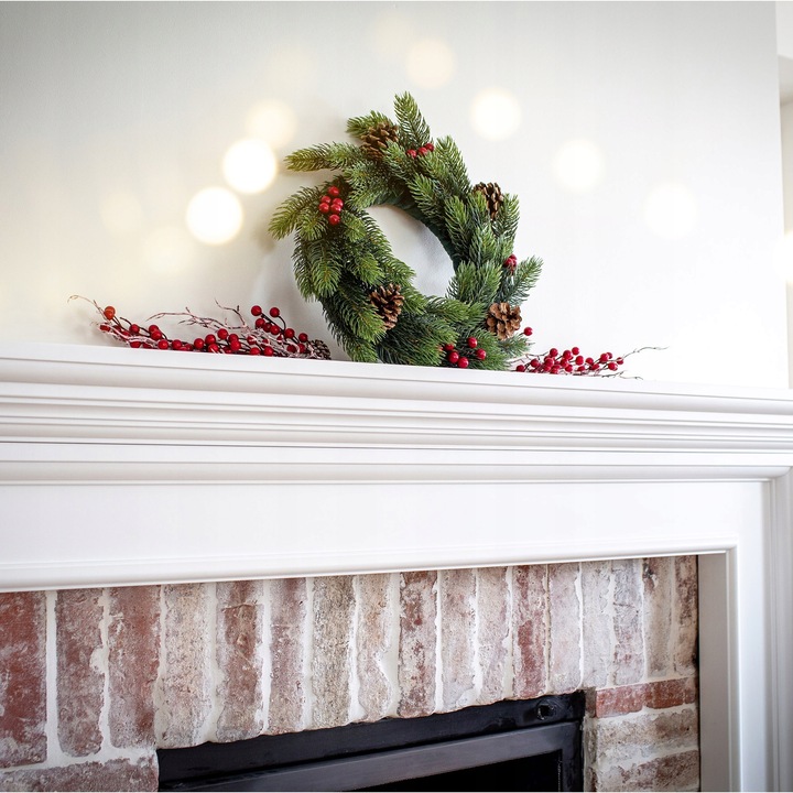 WIANEK ŚWIĄTECZNY STROIK NA DRZWI STÓŁ WIENIEC OZDOBA PREMIUM ŚWIĘTA 45 cm