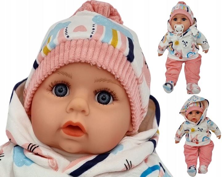 LALKA BOBAS MÓWI I ŚPIEWA POLSKI 45CM+SMOCZEK_38