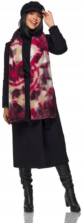 KASZKIET DAMSKI BERET CZAPKA moher moherowa ciepła wełniana na zimę czarna