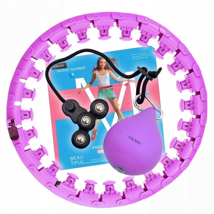 HULA HOP ODCHUDZAJĄCE z Obciążeniem Obciążnikiem Smart z Wypustkami HULAHOP