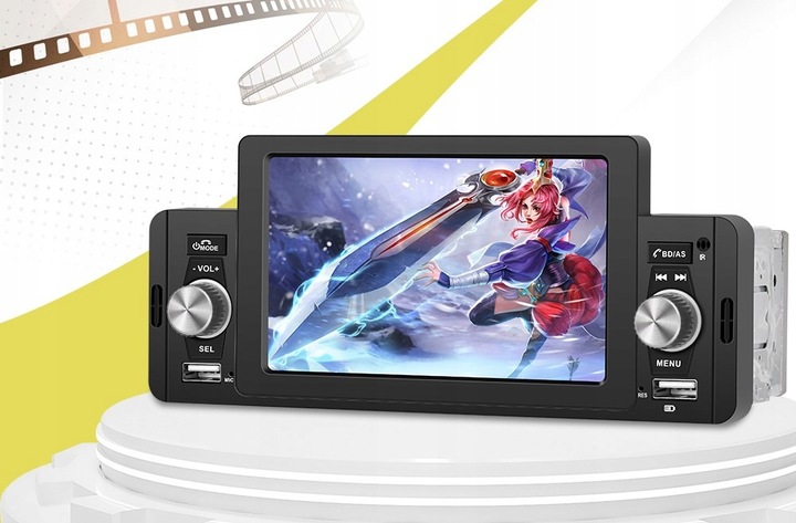 RADIO SAMOCHODOWE 1 DIN USB DOTYKOWE ANDROID AUTO CARPLAY MIRROR LINK