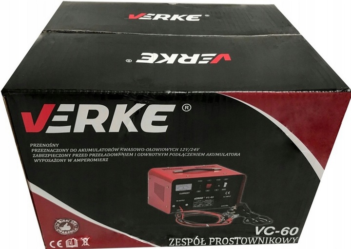 PROSTOWNIK SAMOCHODOWY DO AKUMULATORÓW 12V 24V 30A