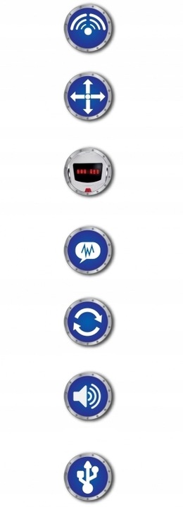 Robot KNABO SMART Kosmiczny Zwiadowca Sterowany Pilot Kolor Biało Niebieski