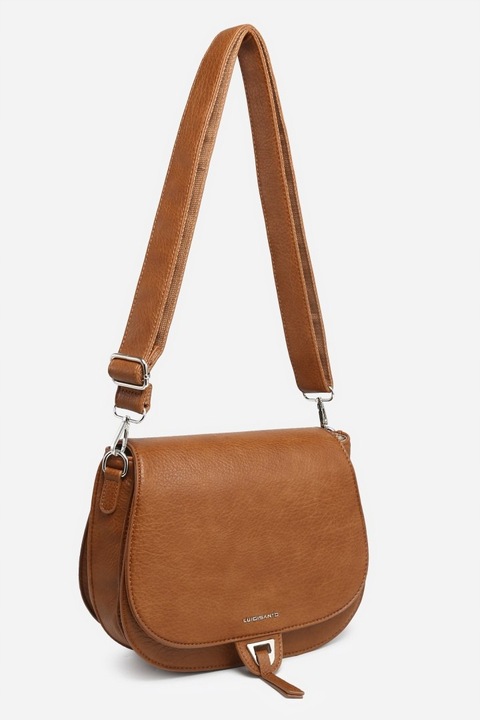 Torebka Torba Damska Listonoszka LUIGISANTO Pasek V2304 Camel