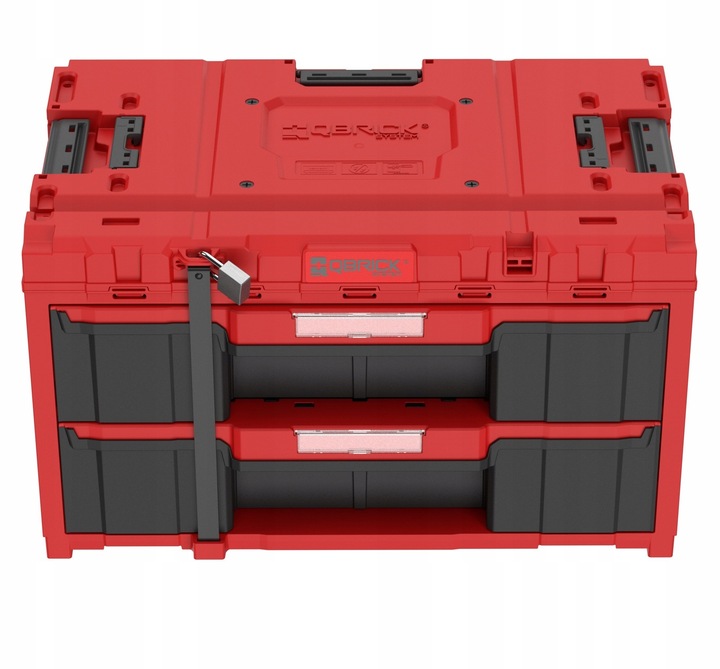 Skrzynka z szufladami Qbrick System ONE 2.0 DRAWER 2 TOOLBOX EXPERT RED