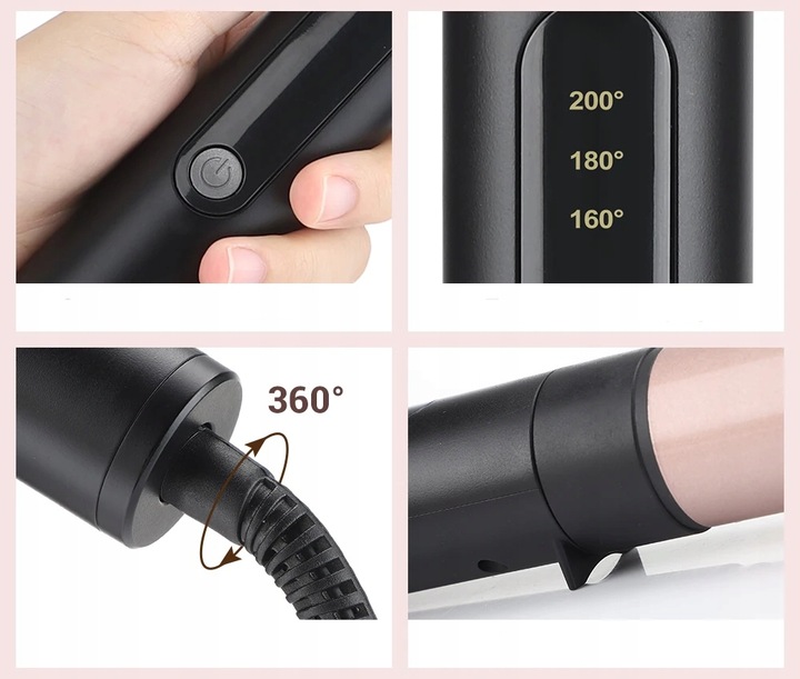 LOKÓWKA DO WŁOSÓW WIELOFUNKCYJNA 6 WYMIENNYCH GŁOWIC FALOWNICA FALE LOKI