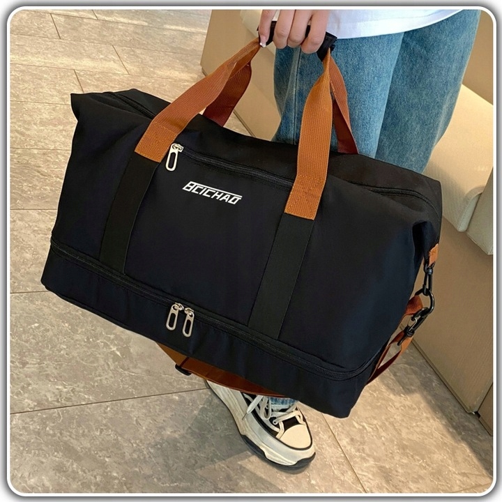 DAMSKA MĘSKA TORBA PODRÓŻNA SPORTOWA BAGAŻ DO JOGI NA SIŁOWNIĘ NA RAMIĘ 30L