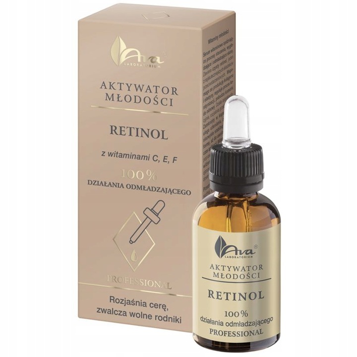 Ava Aktywator Młodości Retinol Witaminy C E F 30ml