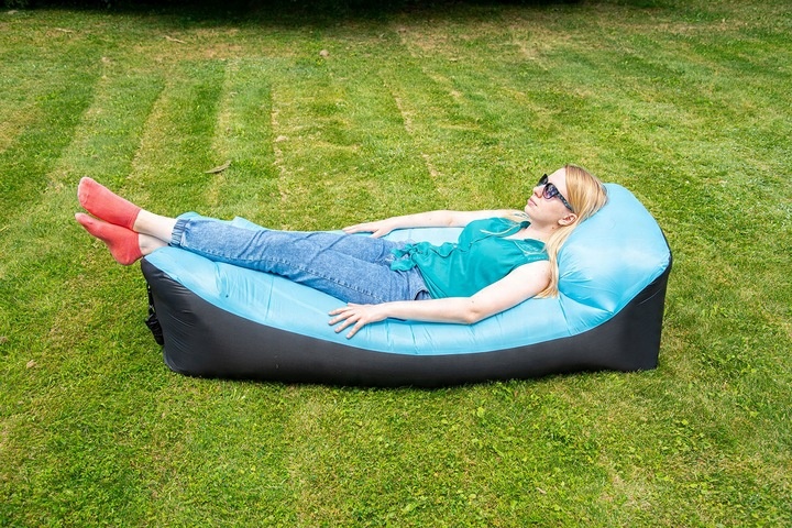 LAZY BAG Air Sofa DMUCHANA Leżak Materac Fotel Materiał Ripstop ZAGŁÓWEK