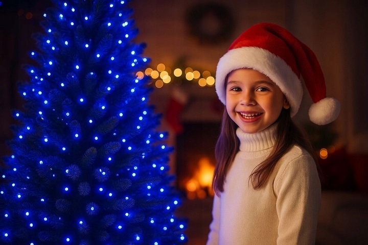 LAMPKI CHOINKOWE 500 LED ZEWNĘTRZNE NIEBIESKIE + FLASH