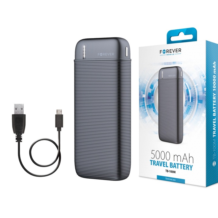 Forever PowerBank 5000 mAh czarny