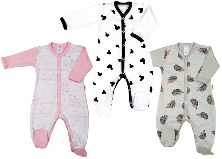 PAJAC rozpinany 3PAK Bawełna 100% r 68 KLEKLE