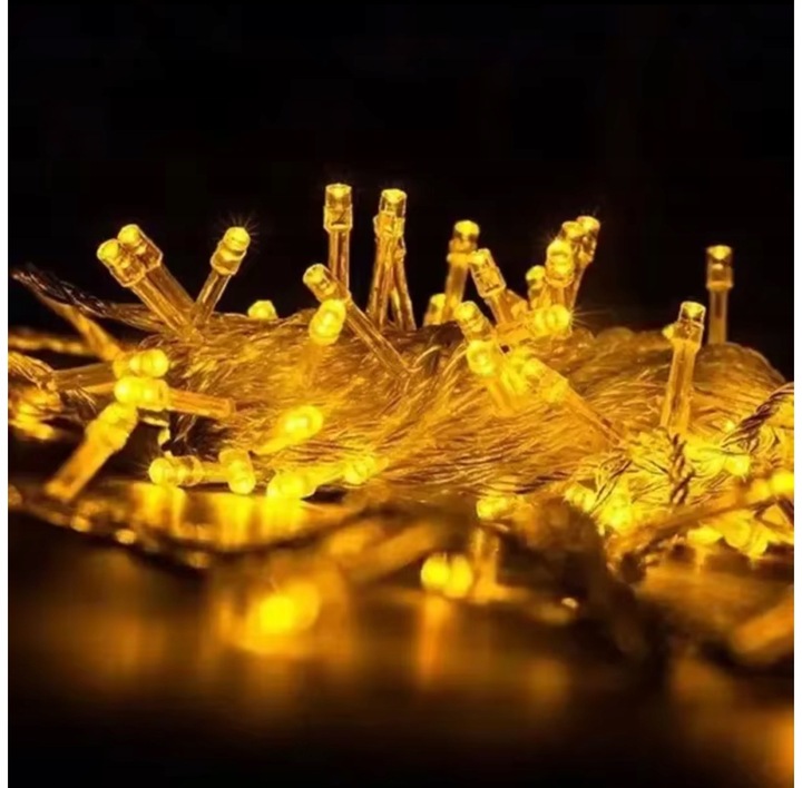 Lampki Zewnętrzne Sople LED 500 23m Biały Ciepły Światełka Świąteczne