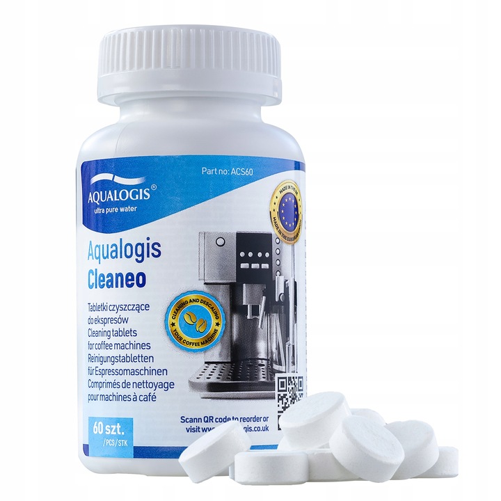 Tabletki Czyszczące Do Ekspresu Aqualogis Cleaneo 60 tabletek