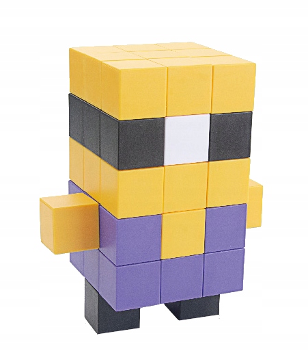 Klocki magnetyczne kostki STEM szcześciany konstrukcyjne 3d 96 elementów