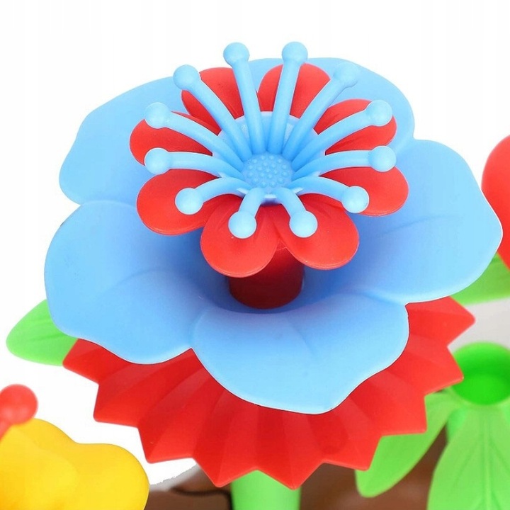 KLOCKI KONSTRUKCYJNE KWIATY 272 ELEMENTY KREATYWNY ZESTAW W PUDEŁKU PREZENT