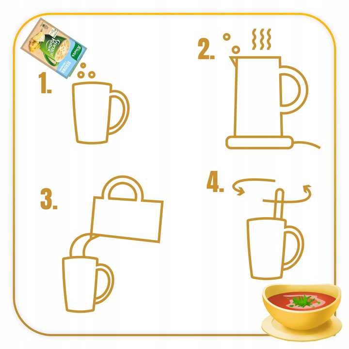 Pakiet 32szt Knorr Gorący Kubek Serowa z grzankami