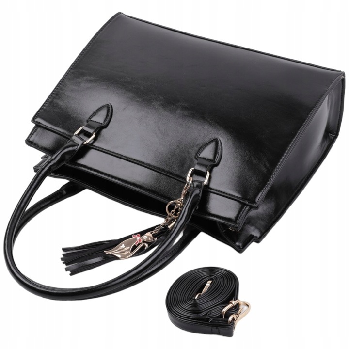 Torebka damska shopper na ramię WIZYTOWE SHOPPERKI MIEJSKIE KLASYCZNE