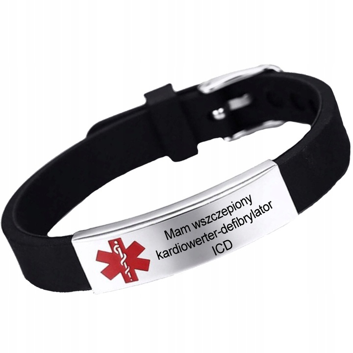 Bransoletka Medyczna Kardiowerter Defibrylator ICD