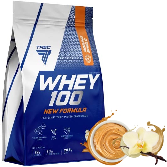NOWE PYSZNE BIAŁKO WPC Trec Whey 100 700g SERWATKOWE PROTEINY NA MASĘ SIŁĘ
