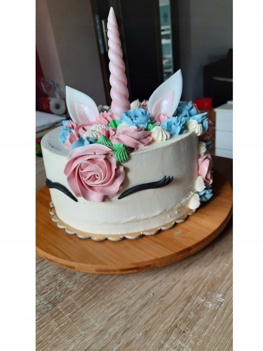 Róg Jednorożca Oczy Uszy z Cukru-Zestaw Różowy Mag