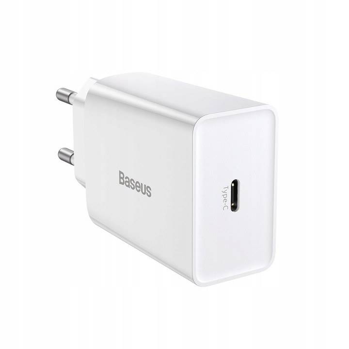 BASEUS SZYBKA ŁADOWARKA SIECIOWA MOCNA ZASILACZ USB-C TYPE-C QC 3.0 PD 20W