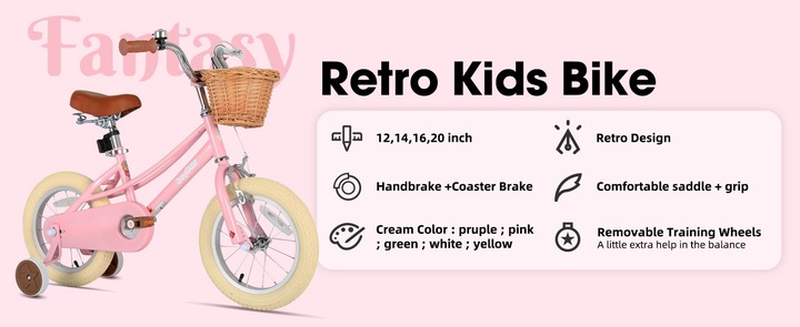 JOYSTAR 18-calowy rower dla dzieci 5-9 lat Stabilizatory Hand&Coaster