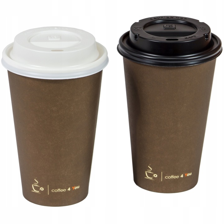 KUBKI PAPIEROWE DO KAWY C4Y 400ML + WIECZKA 50 SZT (do dalszej odsprzedaży)