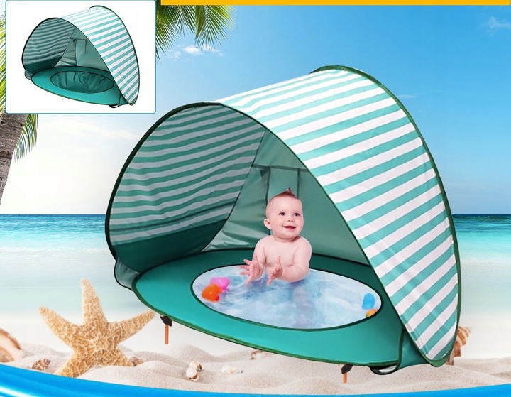 Namiot Plażowy Basen Parawan z Brodzikiem 120cm