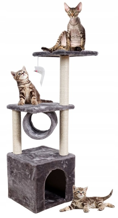Drapak niski, legowisko, słupek do drapania, wieża Omna 61 - 100 cm