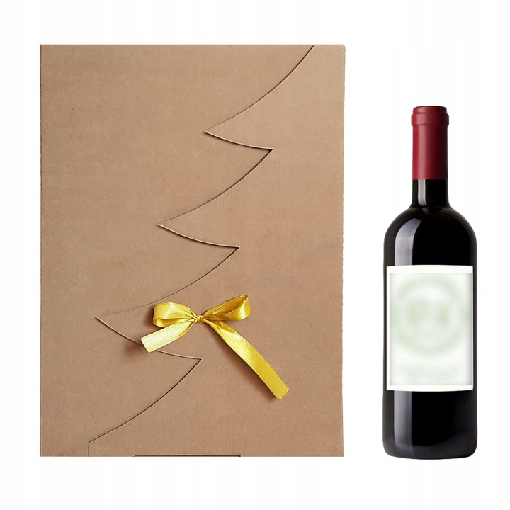 50 SZT - 1 SZT 13,80 BRUTTO PUDEŁKO PREZENTOWE 35x25x15 CM CHOINKA 1513