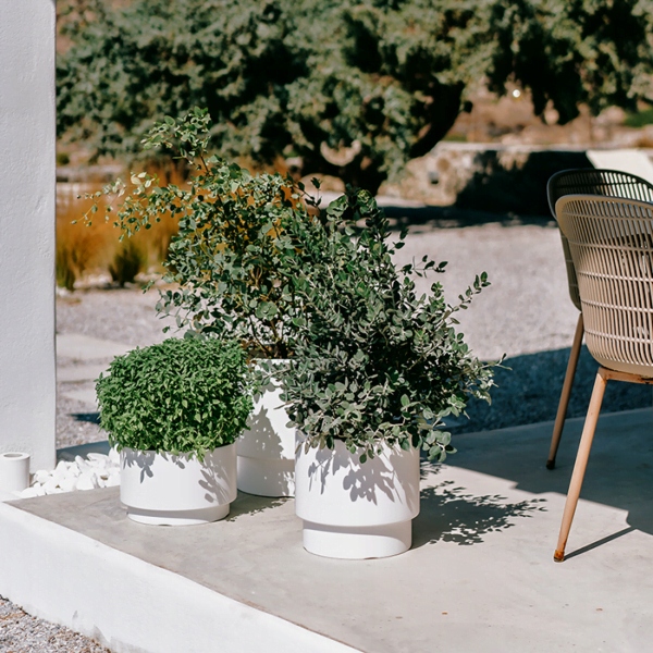 DONICZKA OSŁONKA NA KWIATY WKŁAD HEOS BIAŁA 30CM