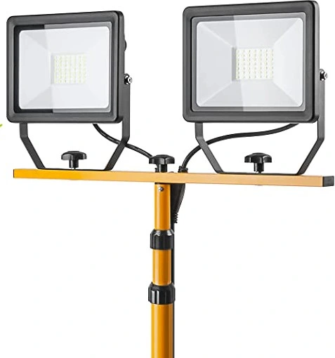 Halogen LED Statyw Budowlany Roboczy Naświetlacz 100W Z Długim Przewodem 5m