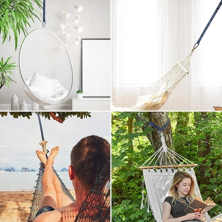 ZESTAW DO MOCOWANIA HAMAKA, SYSTEM ZAWIESZENIA, PASKÓW DO HAMAKA NA DRZEWIE