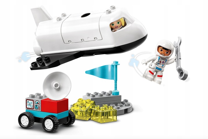 KLOCKI LEGO DUPLO LOT PROMEM RAKIETĄ W KOSMOS PREZENT DLA 2,3,4,5 LATKA