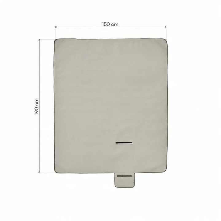 Koc piknikowy plażowy kemping biwak mata izolacja ALU Meteor L 190 x 150 cm