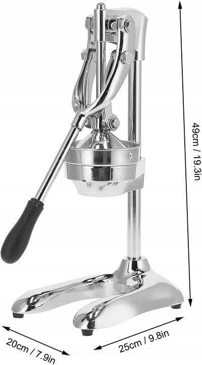 RĘCZNA WYCISKARKA DO CYTRUSÓW OWOCÓW CIĘŻKA SOLIDNA NIERDZEWNA PRASA CYTRYN